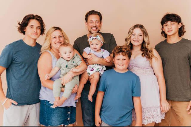 The Callazzo Family Locklyn and Loreli with their parents and siblings