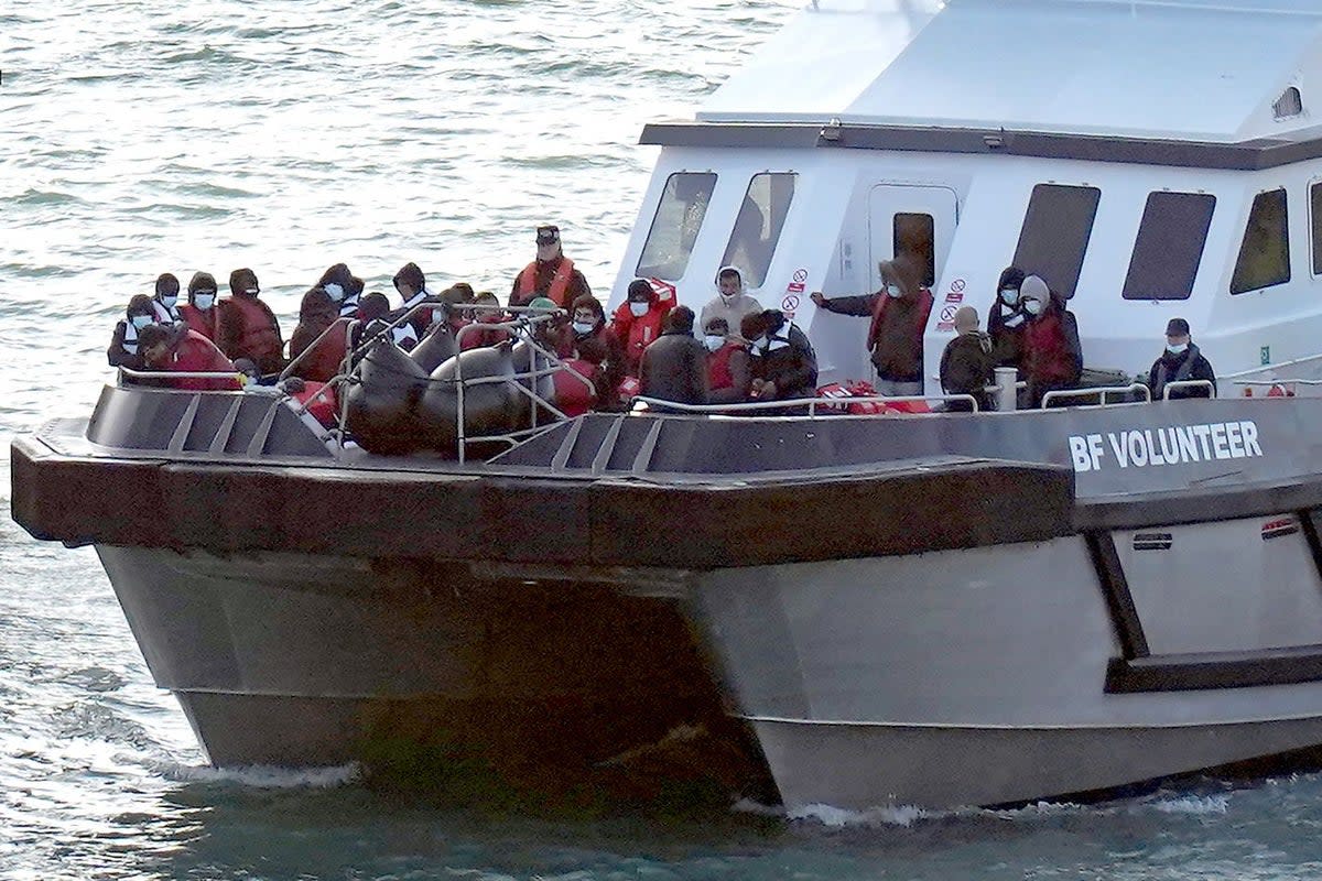 Key statistics have been compiled for people arriving in the UK after crossing the English Channel in small boats (Gareth Fuller/PA) (PA Wire)