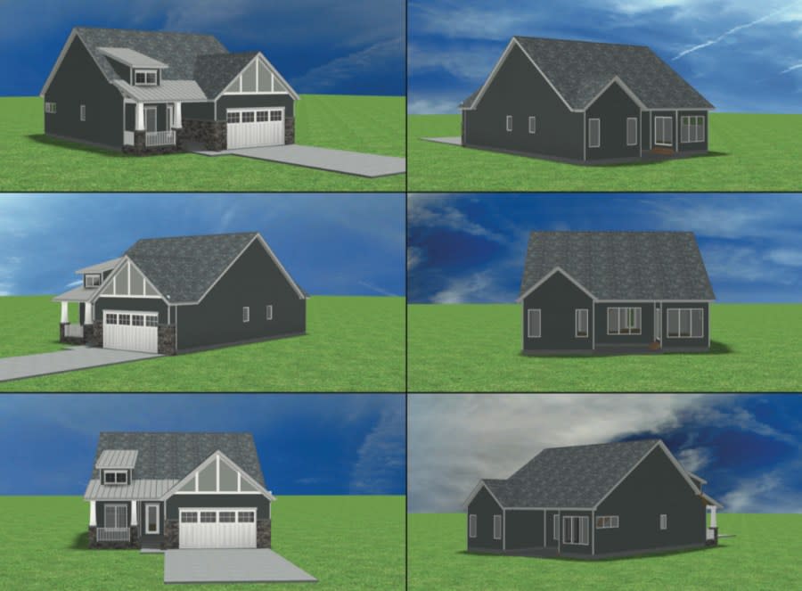 Renderings of the Recover Our Neighborhood housing project in Battle Creek. (April 25, 2024)