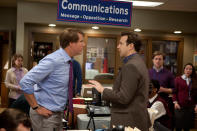 Will Ferrell and Jason Sudeikis in Warner Bros. Pictures' "The Campaign" - 2012