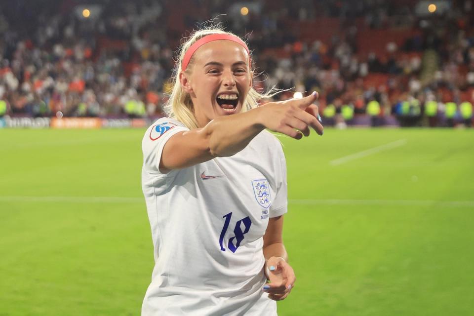 Kelly celebrating England’s Euros 2022 win (The FA via Getty Images)