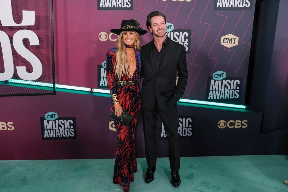 Lainey Wilson and Ian Bohen at 2023 CMT Awards