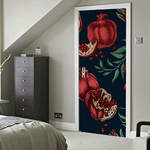 19) Pomegranate Door Sticker Decal Mural