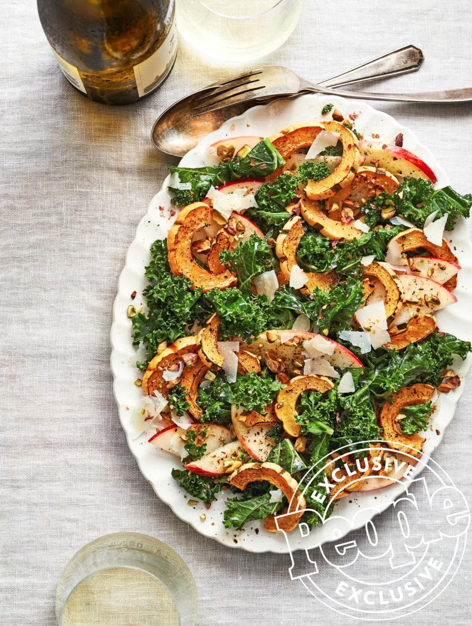 Mike Price's Roasted Delicata Squash with Apples & Kale