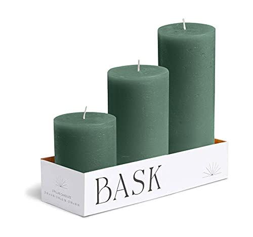 12) Holiday Pillar Candles