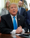 U.S. President Donald Trump participates in a signing ceremony of "Space Policy Directive 4," to establish a Space Force as the sixth branch of the Armed Forces, in the Oval Office at the White House in Washington, U.S., February 19, 2019. REUTERS/Jim Young