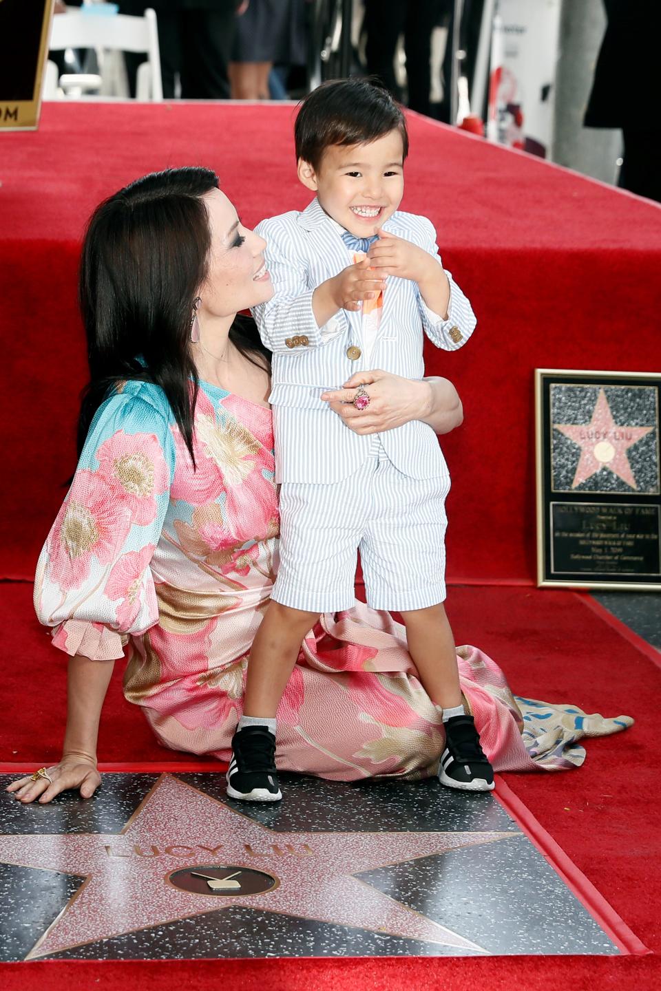 Su hijo fue la otra estrella del evento