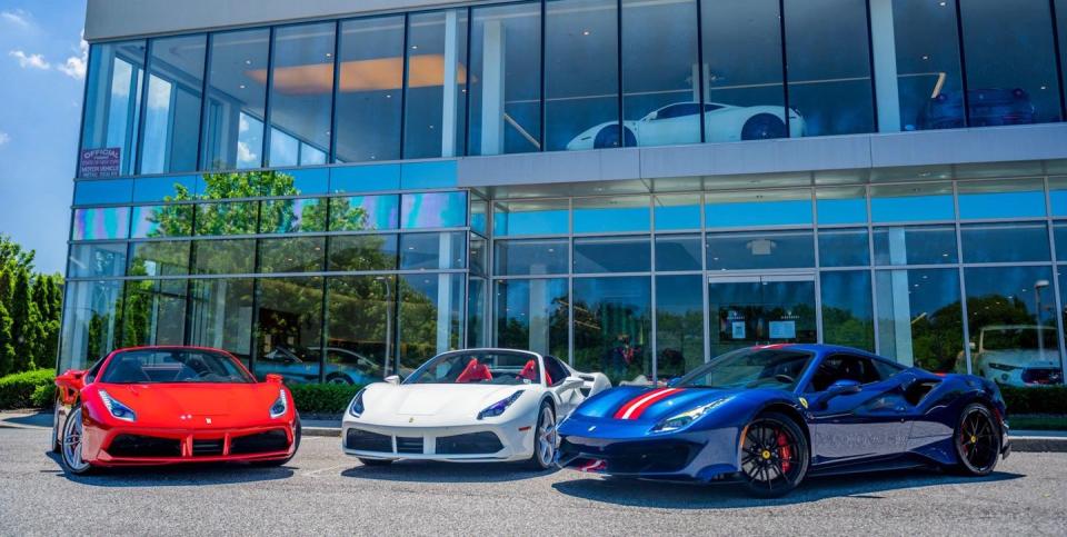 ferrari of long island dealer facade