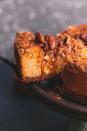 <p>It's hard to top the classic combination of pumpkin and cheesecake...but here, it gets <em>literally</em> topped with caramels, pecan, and streusel. Your guests are going to want seconds. </p><p><strong>Get the recipe at <a href="https://www.lecremedelacrumb.com/caramel-pecan-pumpkin-cheesecake/" rel="nofollow noopener" target="_blank" data-ylk="slk:Creme de la Crumb;elm:context_link;itc:0;sec:content-canvas" class="link ">Creme de la Crumb</a>.</strong></p>