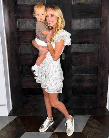 <p>Brittany Mahomes/instagram</p> Brittany with her son Bronze