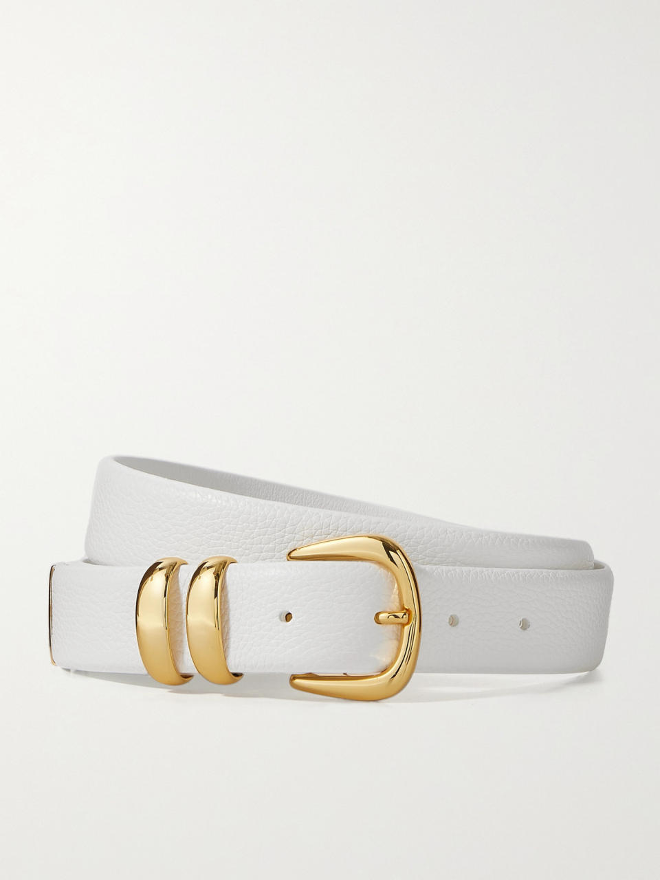 Textured-Leather Belt