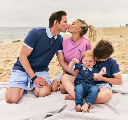 <p>Tommy Garcia</p> Tarek El Moussa with his wife Heather and their sons