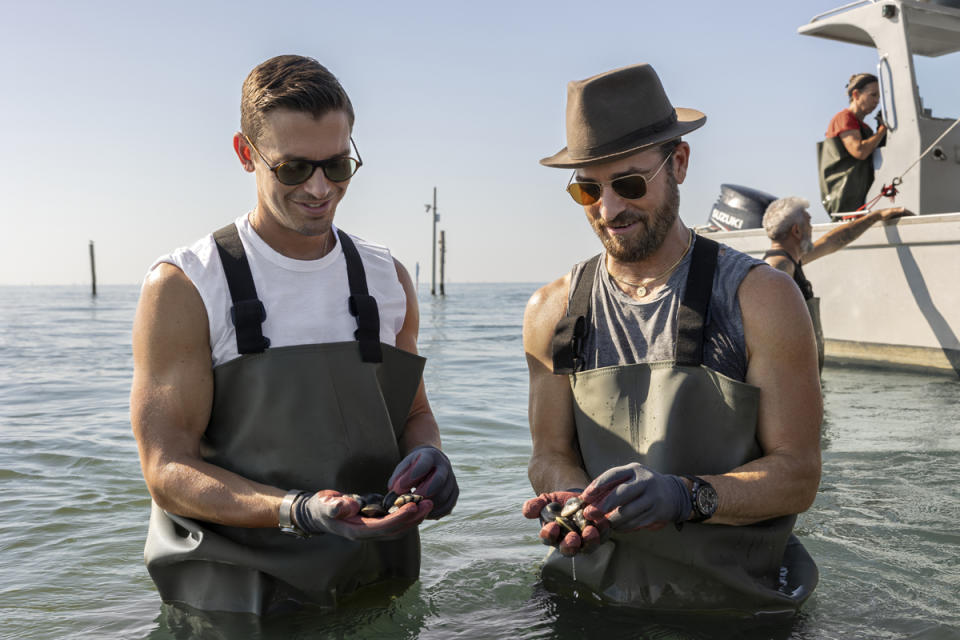 Antoni Porowski and Justin Theroux. CR: National Geographic/Philippe Antonello