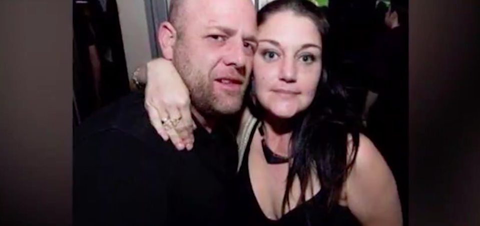 Michelle with her partner of 18 years, Ashley Thomas. Source: 7News