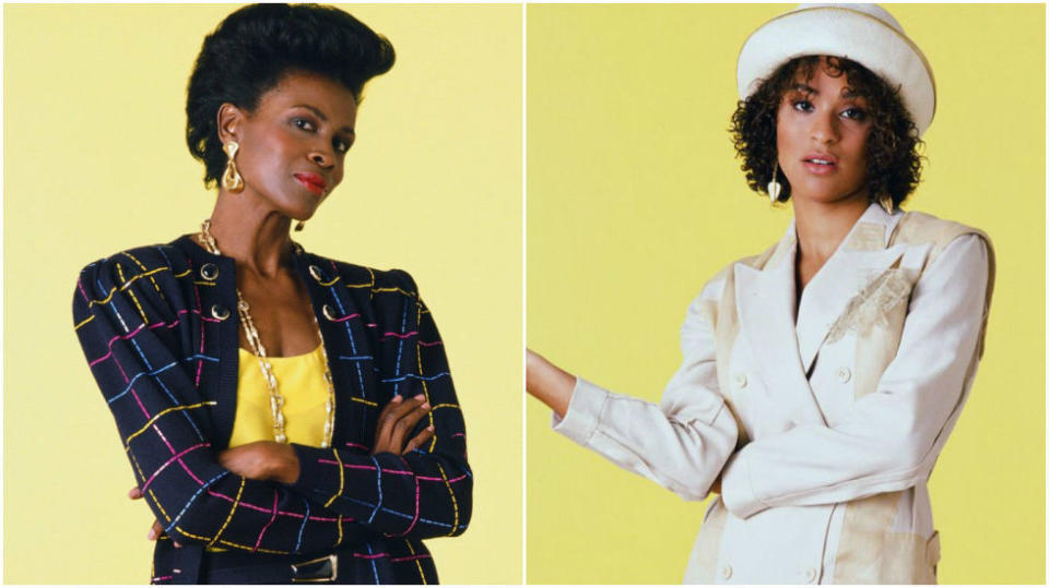 Aunt Viv and daughter Hilary in "The Fresh Prince of Bel-Air"