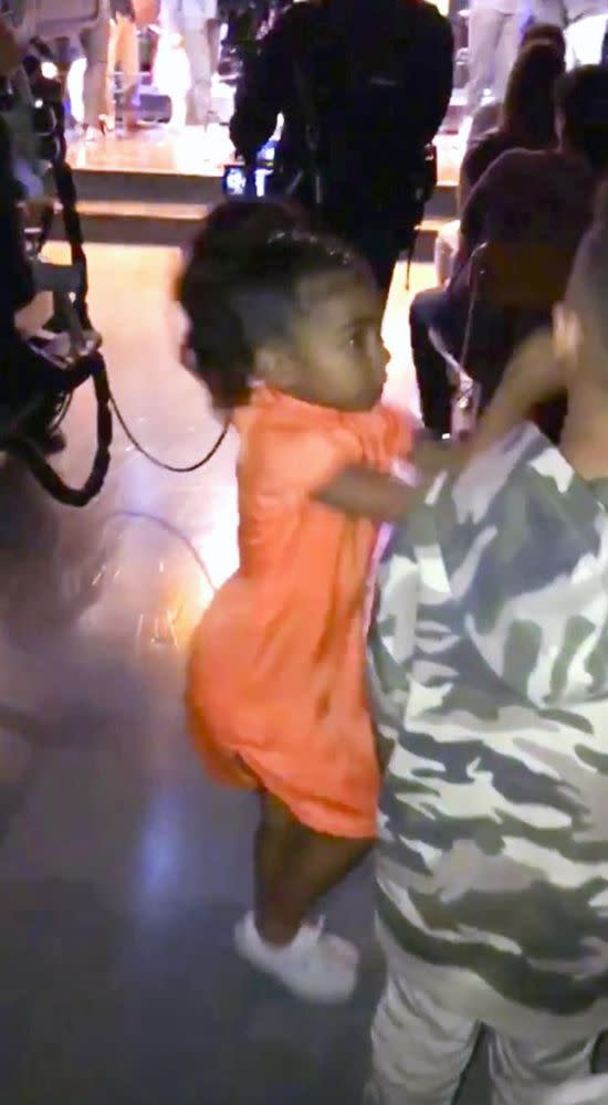 Kim Kardashian Shows Off North West's Orange SNL Look