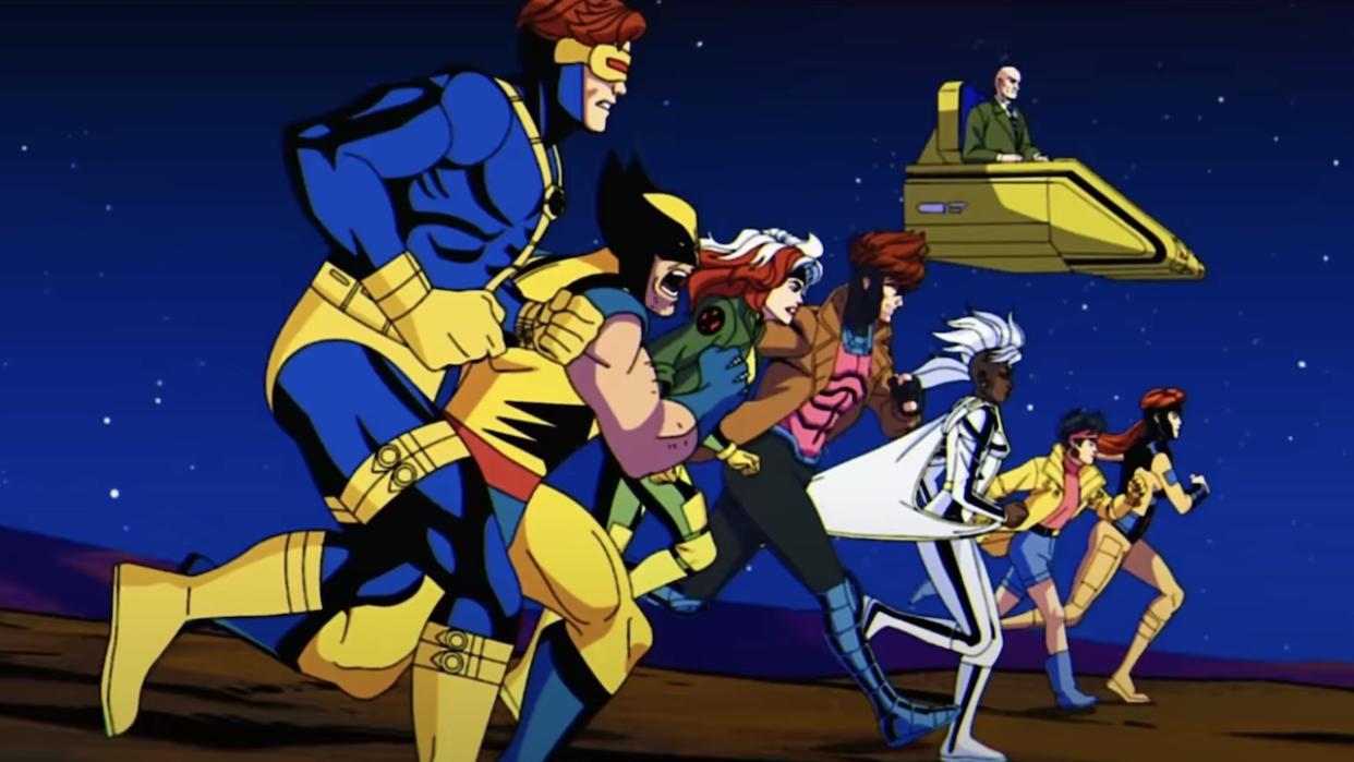  The X-Men running into battle in X-Men '97 opening credits. 