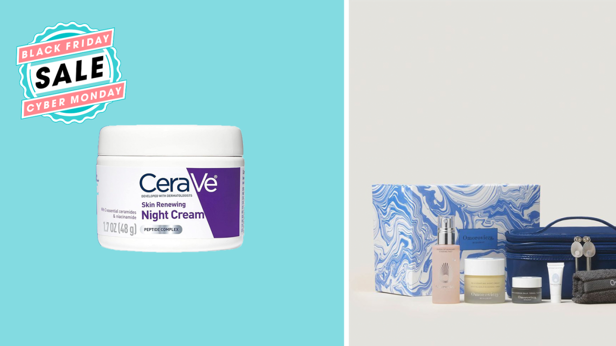 cerave night cream and omorovicza evening cbd facial set