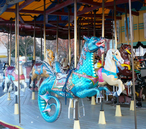 Kids of all ages will love the national carousel