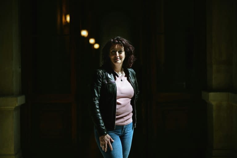 La lieutenant-colonel de gendarmerie Marie-Laure Brunel-Dupin à Lyon, le 5 avril 2024 (OLIVIER CHASSIGNOLE)