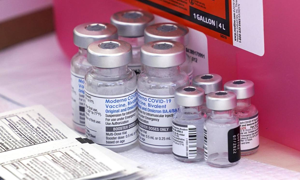 <span>Only 43% of Americans plan to get the Covid vaccine this year.</span><span>Photograph: Mark J Terrill/AP</span>