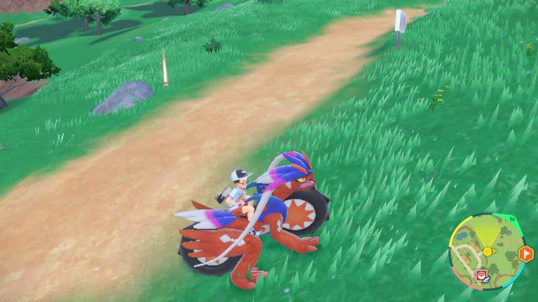 Una captura del Pokémon Scarlet & Violet