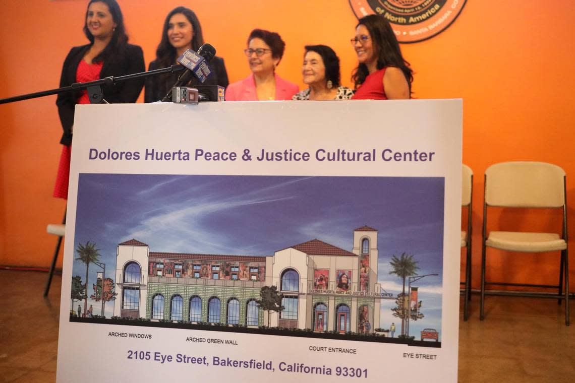 Future Dolores Huerta Peace and Justice Cultural Center in Bakersfield gets extra $7 million from the State.