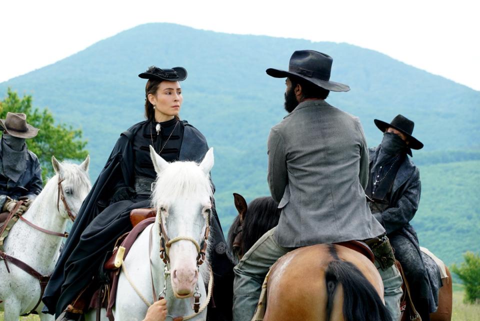 Noomi Rapace and Nicholas Pinnock in Django (Photographer: Cos Aelenei)