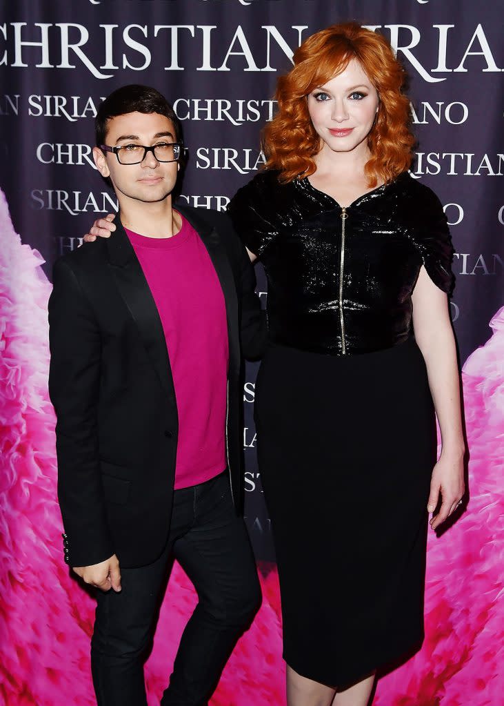 Christina Hendricks Wears Bespoke Christian Siriano Dress for Wedding Weekend 2