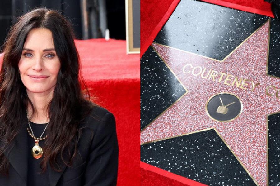 Courney Cox obtiene su estrella en Paseo de la Fama en Hollywood