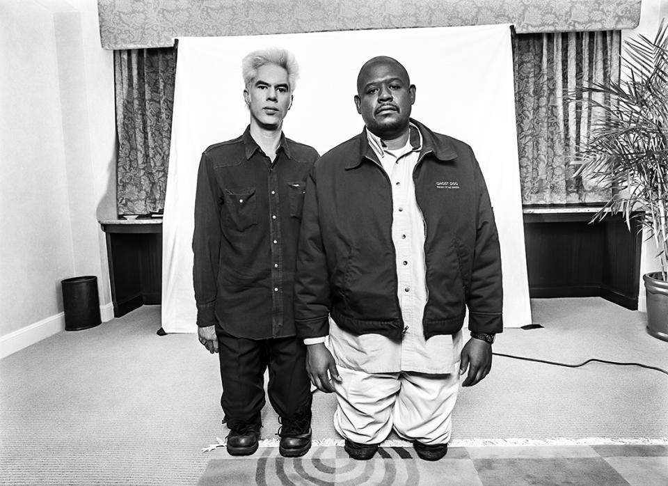 Jim Jarmusch and Forest Whitaker (“Ghost Dog: The Way of the Samurai”), 1999.