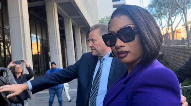 PHOTO: In this Dec. 13, 2022 file photo Megan Thee Stallion arrives at courthouse in Los Angeles. (ABC News)
