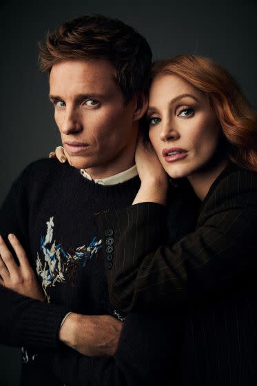 Eddie Redmayne and Jessica Chastain (Evan Mulling / For The Times)