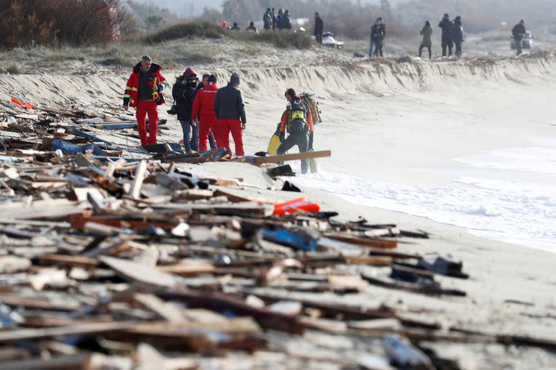 FILE PHOTO: Aftermath of deadly migrant shipwreck in Steccato di Cutro near Crotone