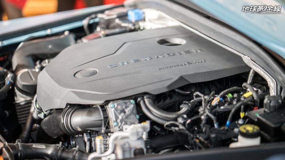 Ineos Grenadier搭載來自BMW的3.0渦輪直六汽柴油引擎。(攝影/ 劉家岳)