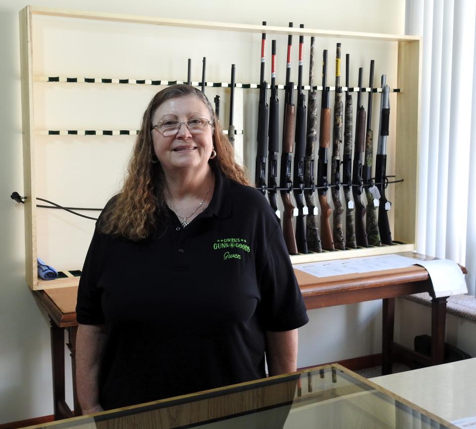 Gwen Bordenkircher recently opened Gwen's Guns and Goods at 103 W. Main St. in West Lafayette. The stores offers a variety of guns, ammo, hunting clothes and other related items.