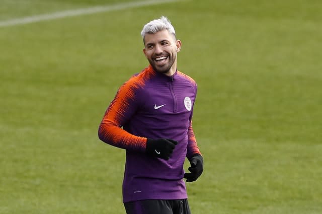 Sergio Aguero is also back in training