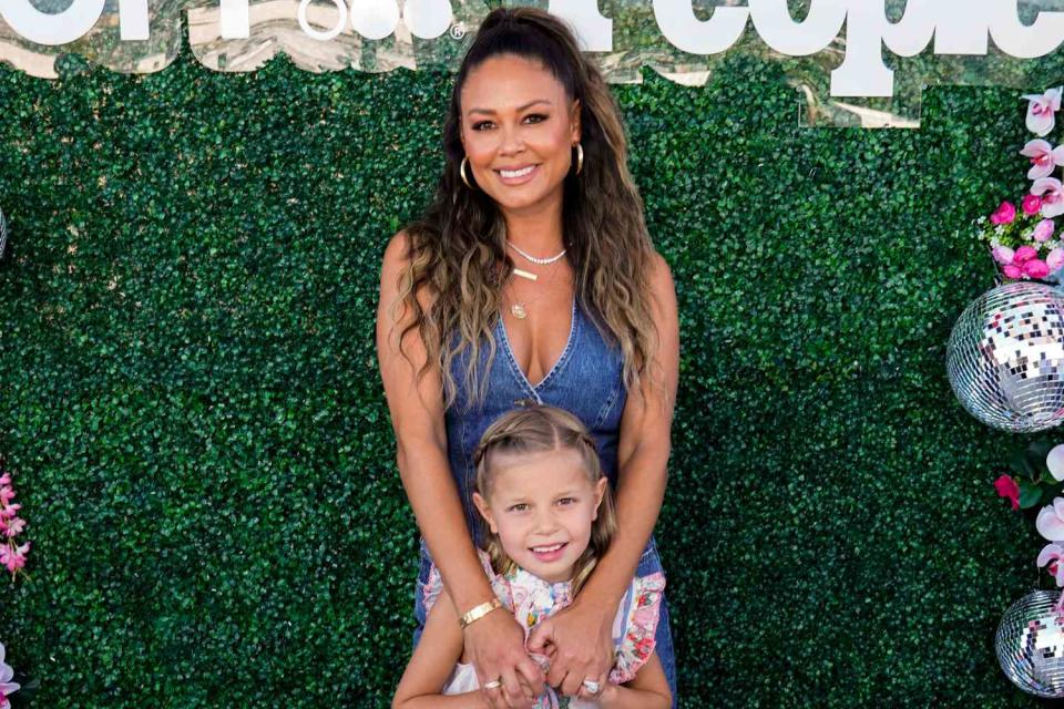 <p>Presley Ann/Getty</p> Vanessa Lachey and daughter Brooklyn