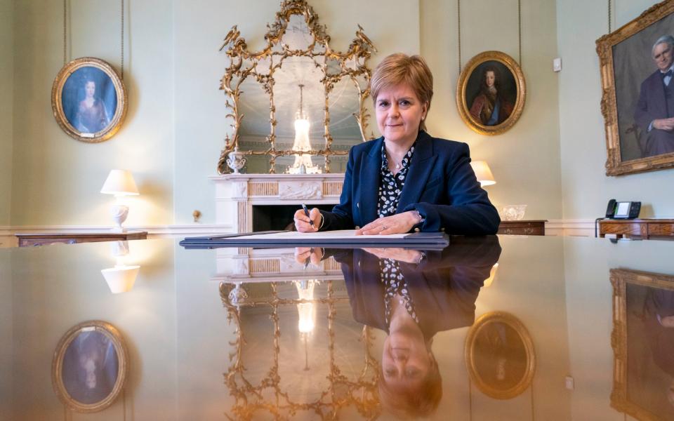 Nicola Sturgeon formally resigns as First Minister of Scotland this morning - Jane Barlow/PA