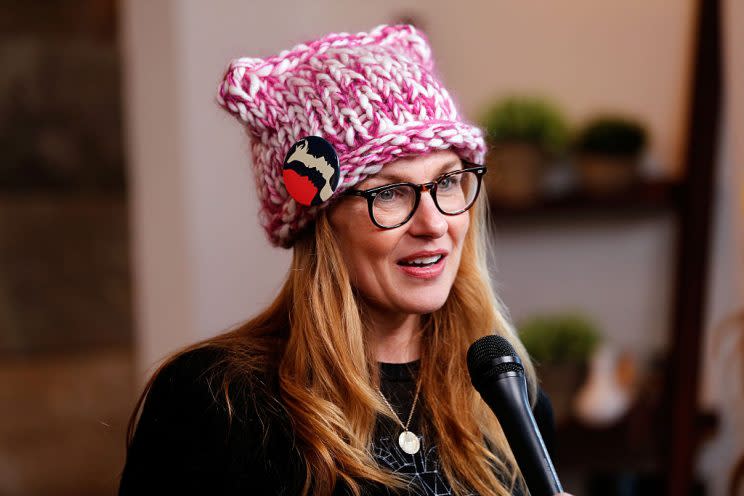 Connie Britton at the Women’s March at Sundance. (Photo: Getty Images)