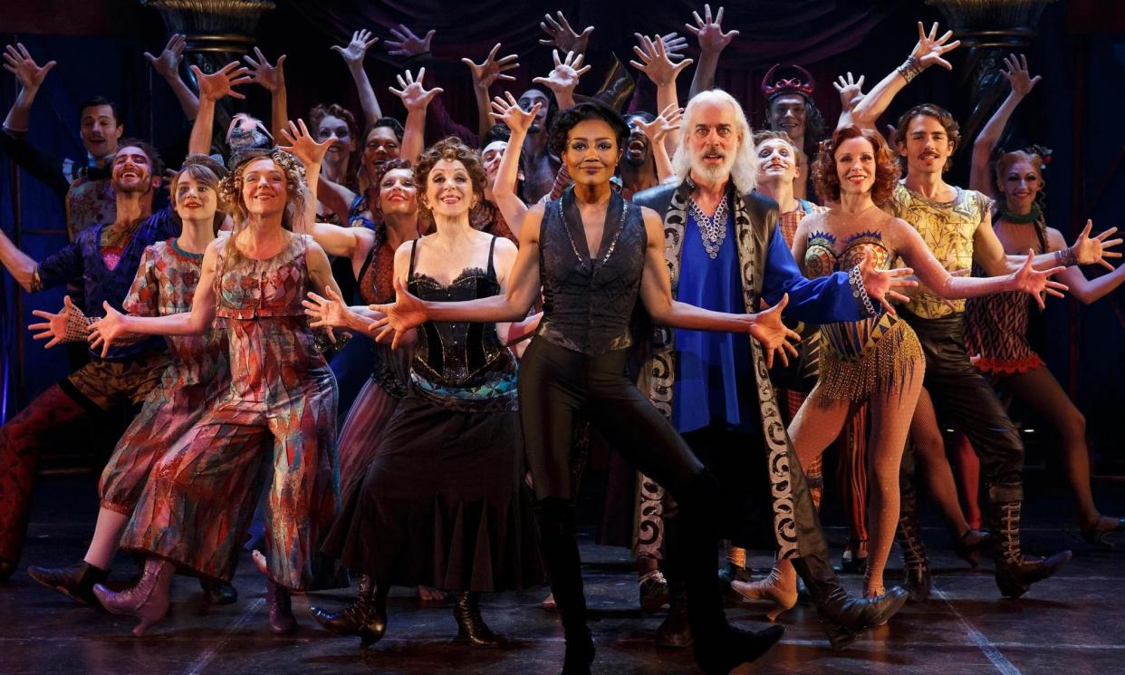 <span>‘Such a parable’ … Patina Miller, centre, as the Leading Player in Pippin on Broadway in 2013.</span><span>Photograph: Joan Marcus</span>