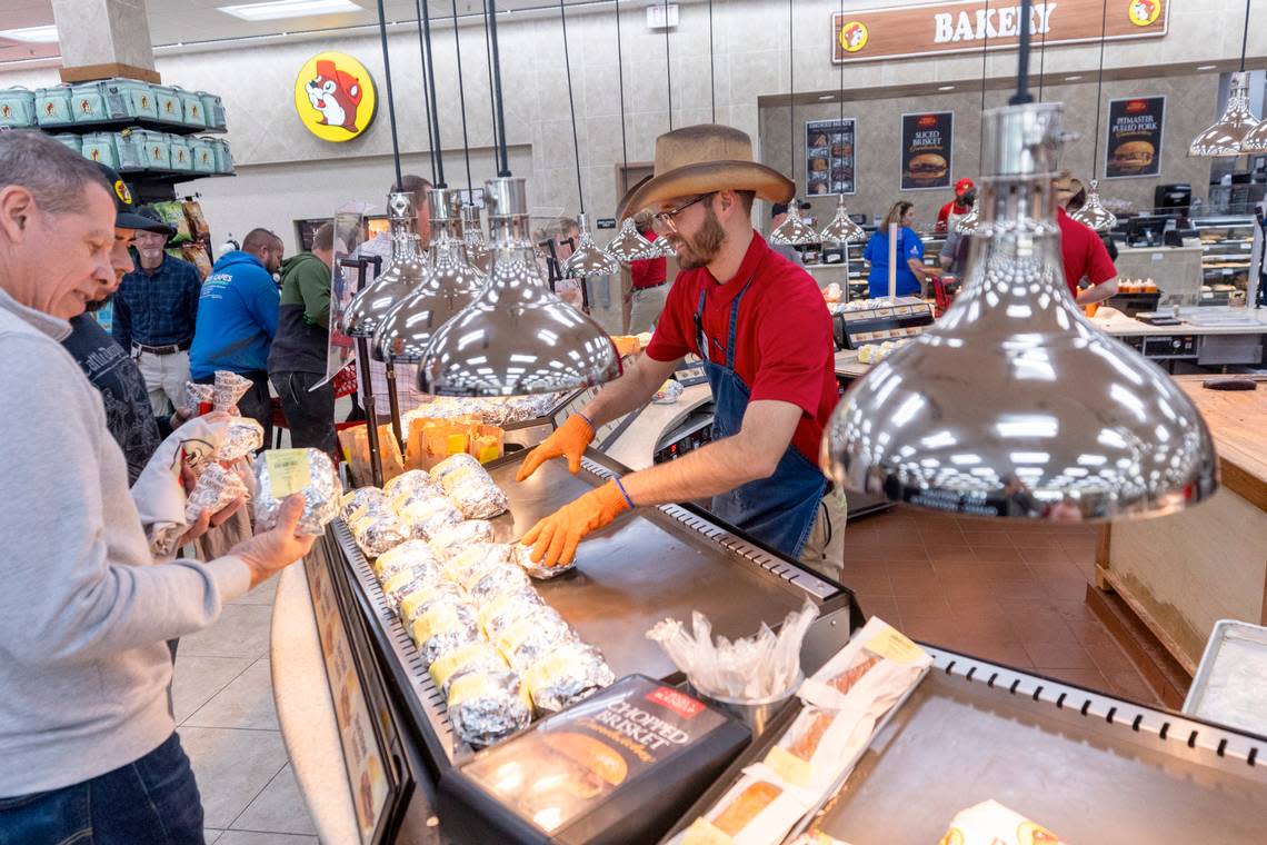 Brisket sandwiches are a popular item at Buc-ee’s in Florence, SC. Buc-ee’s is the world’s largest convenience store, a Texas-born phenomenon with a cult-like following. Travis Long/tlong@newsobserver.com