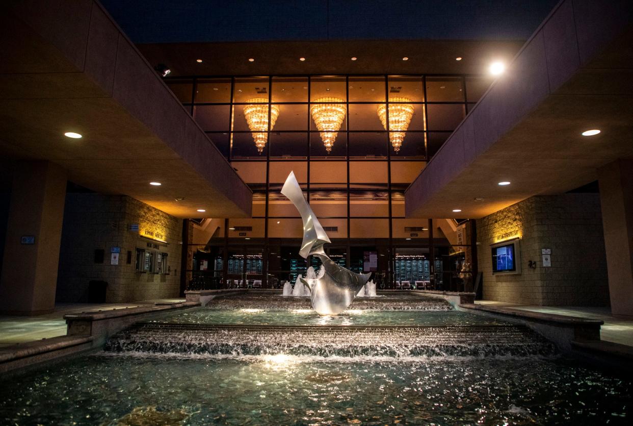 The McCallum Theatre is seen in Palm Desert, Calif., Monday, April 18, 2022. 