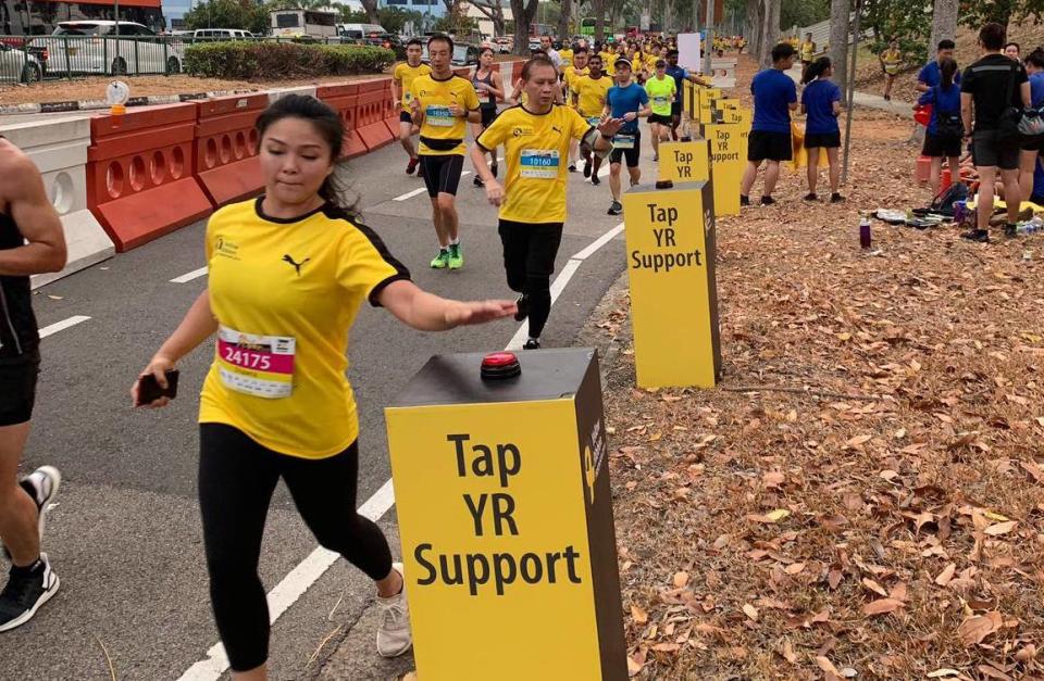 PHOTO: Participants of the Yellow Ribbon Prison Run 2019 running on 15 September 2019/Yellow Ribbon Project Singapore 