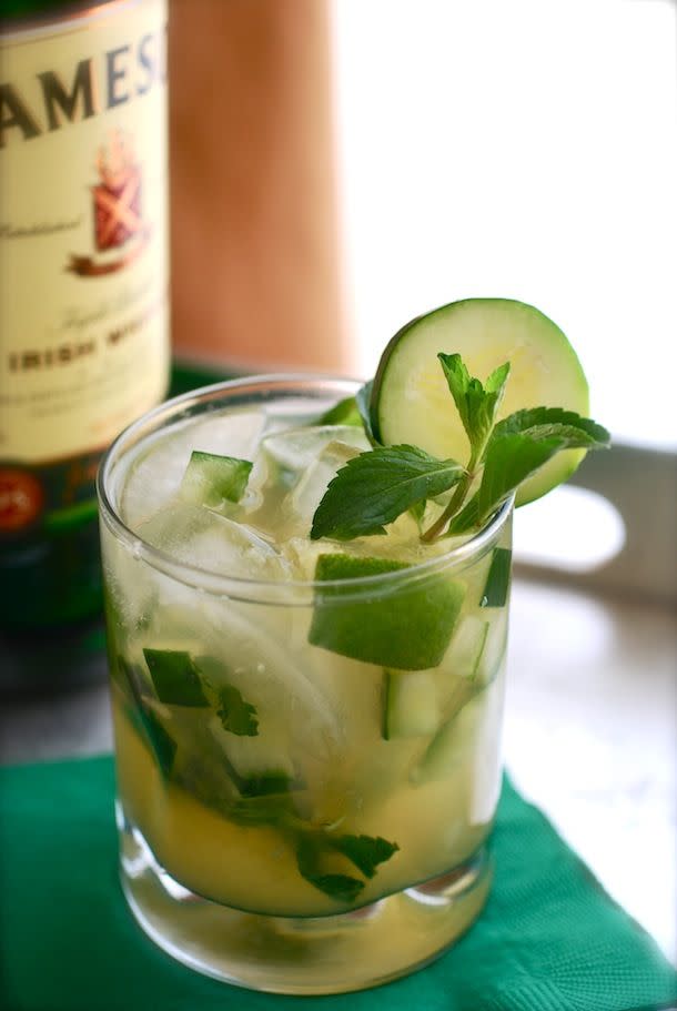 Green Whiskey Smash