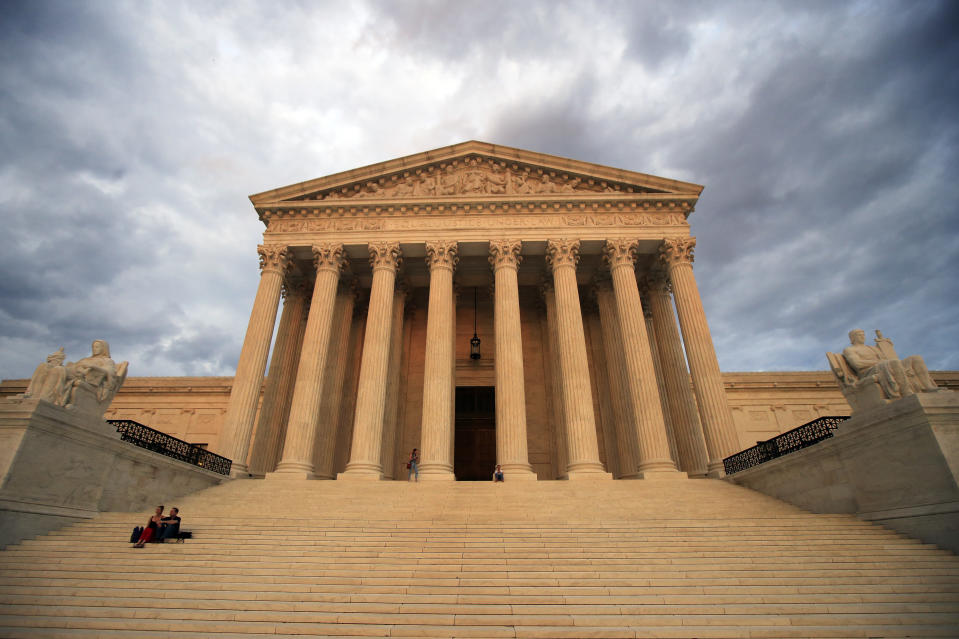 FILE - The U.S. Supreme Court is seen at near sunset in Washington, on Oct. 18, 2018. The Supreme Court will hear a case Jan. 18, 2023, that could make it more difficult for students with disabilities to quickly resolve problems when they're not getting needed assistance in public schools. The question for the justices involves a federal law that guarantees disabled students an education specific to their needs. (AP Photo/Manuel Balce Ceneta, File)