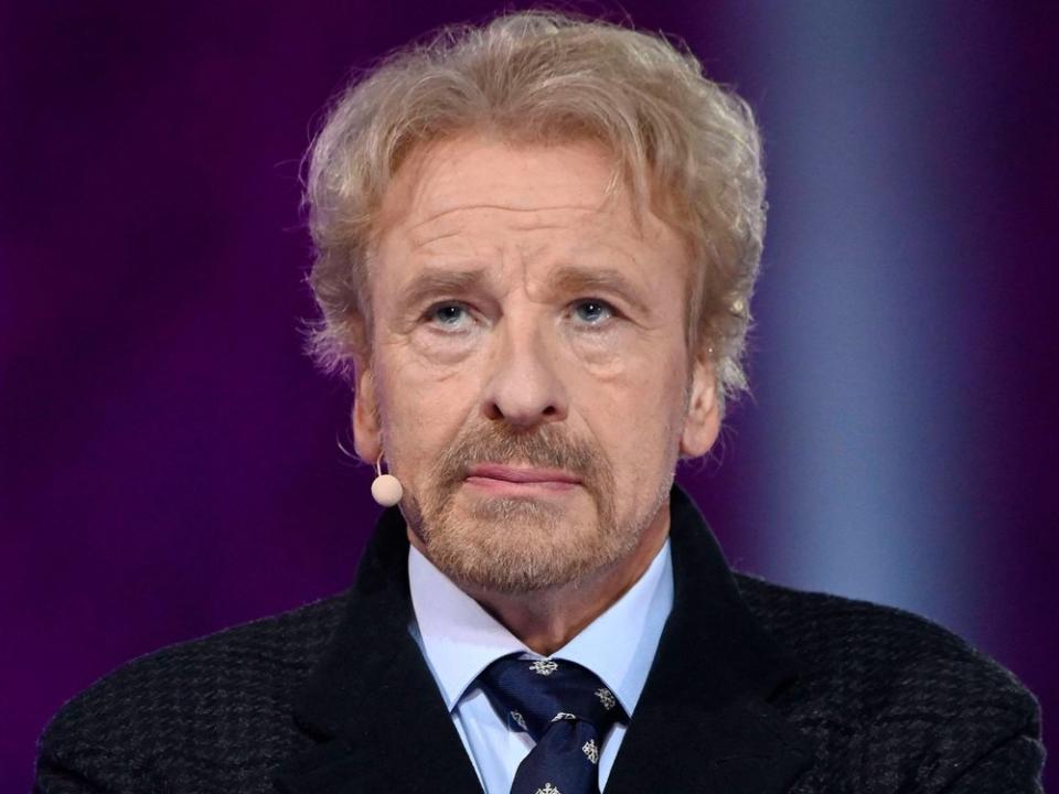 Thomas Gottschalk ist über das deutsche Ergebnis beim ESC in Liverpool offensichtlich not amused. (Bild: imago/Future Image)