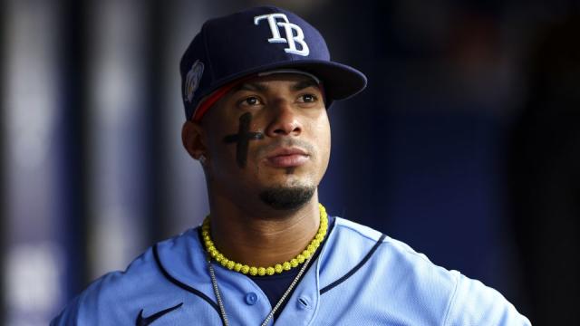 Why Rays are wearing their old logo on hats in ALCS