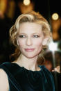 <p>Cate Blanchett arrives at <em>The Life Aquatic With Steve Zissou</em> premiere during the 55th Annual Berlinale International Film Festival on Feb. 16, 2005, in Berlin. (Photo: Pascal Le Segretain/Getty Images) </p>