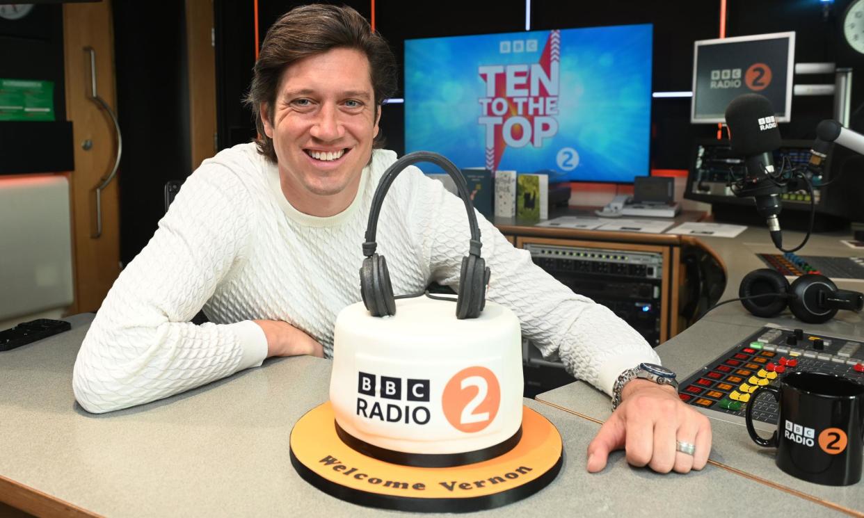 <span>Vernon Kay asked listeners to get in touch to confirm if the music was playing.</span><span>Photograph: BBC</span>